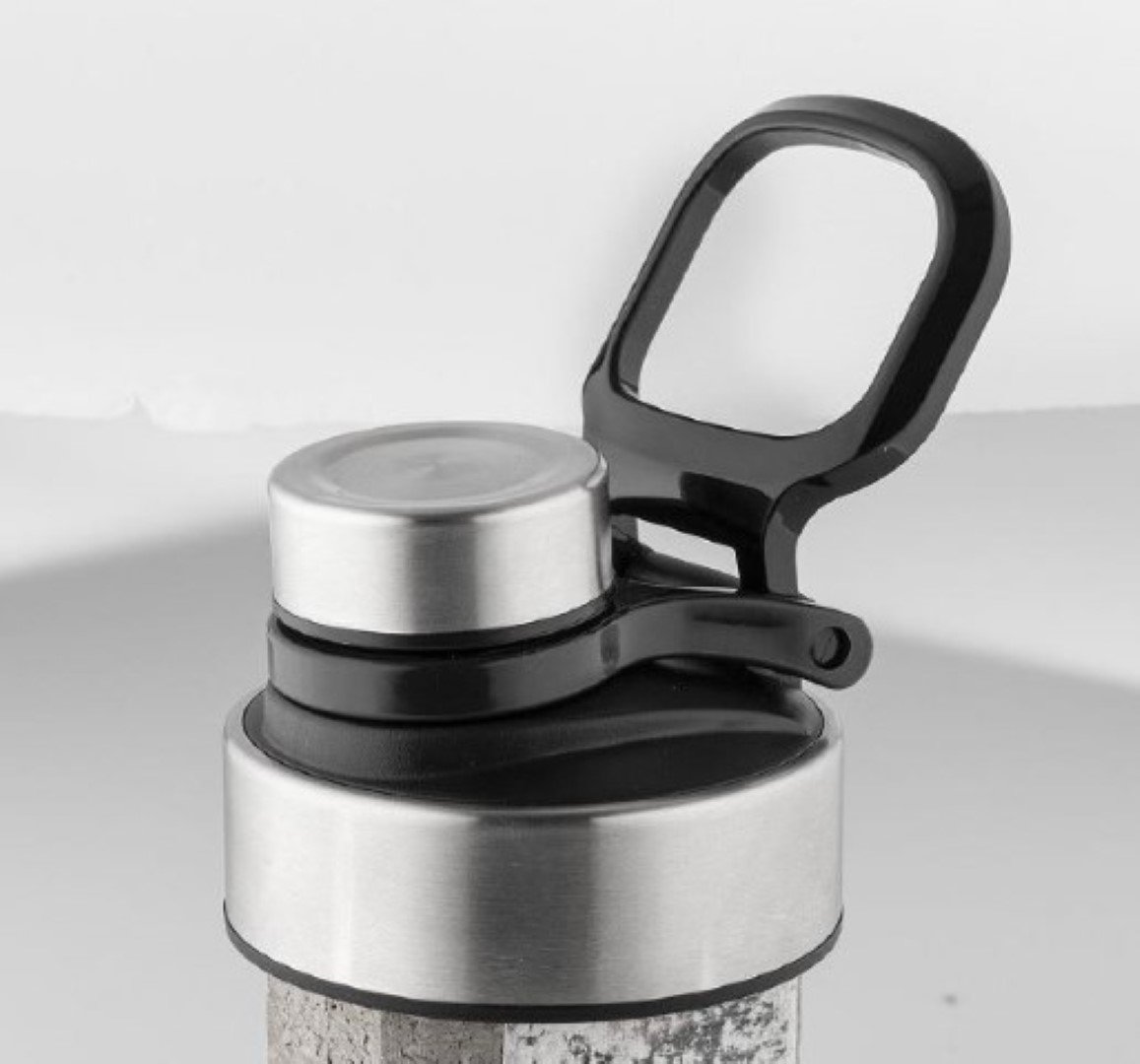 Metmaxx® drinkhulpstuk "GRG-ClickDrink" zilver/zwart